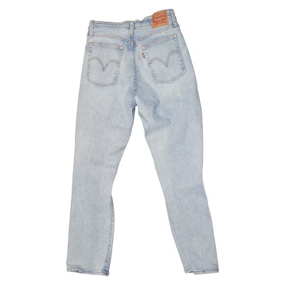 Levi’s 501 Distressed Light Wash Jeans Size 28L28 Women’s High Rise Straight - Picture 8 of 12